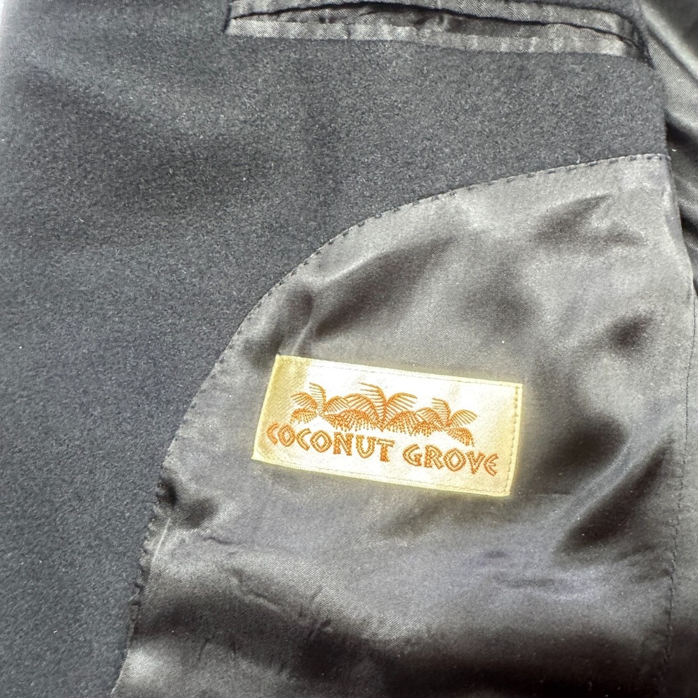 Coconut Grove Black Camel Hair Sport Coat Mens 40R Blazer Quiet Luxury Soft VTG - Picture 5 of 14